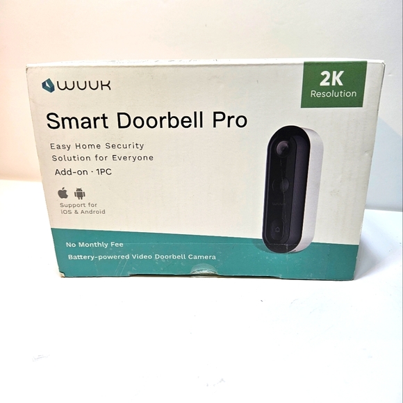 COPY - WUUK Doorbell Camera Pro, Add-on Wireless Video Doorbell - Picture 1 of 2